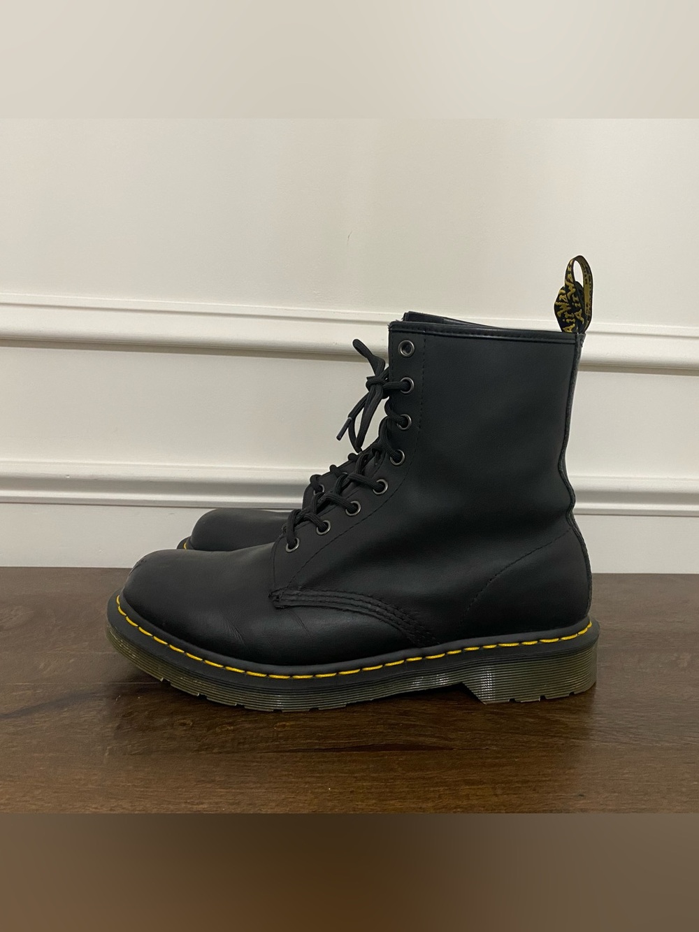 Dr. Martens Women’s 1460 Black Combat Boots - Picture 2 of 8
